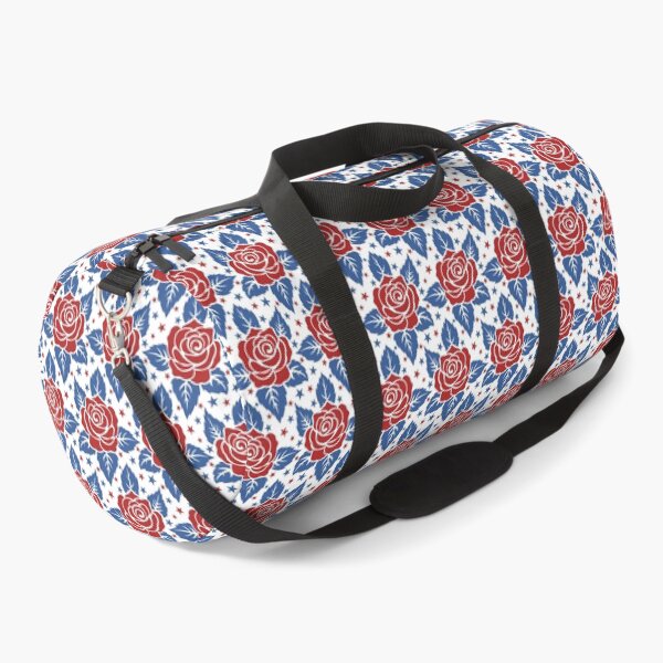 Item preview, Vintage Americana Red Rose Seamless Patriotic Pattern designed and sold by mrhighsky.