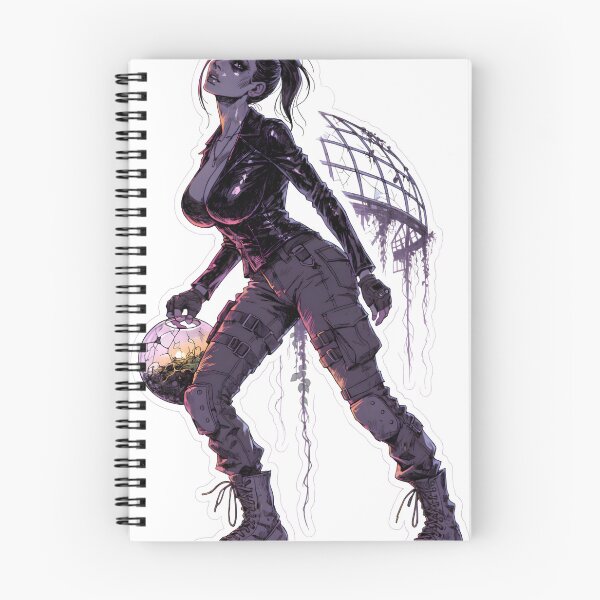 Item preview, Woman in tactical gear holding orb as isolated object designed and sold by Creative88Art.