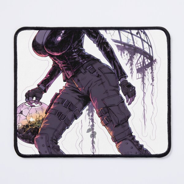Item preview, Woman in tactical gear holding orb as isolated object designed and sold by Creative88Art.
