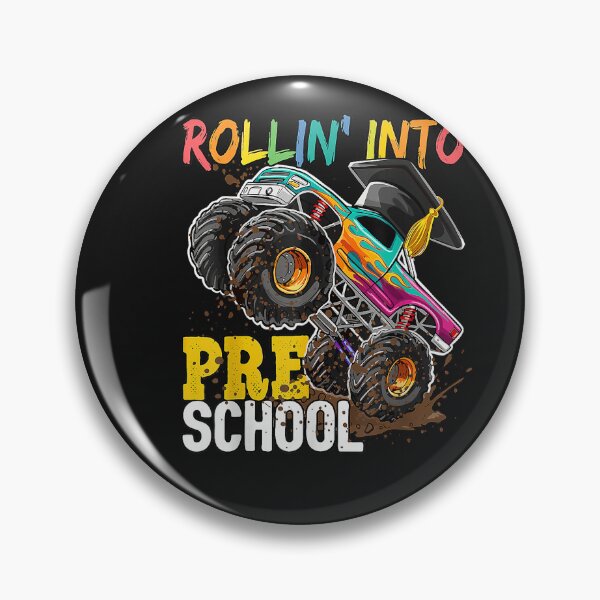 Item preview, Boys Monster Trucks Graduation Rollin into Preschool designed and sold by FrankIsabel.