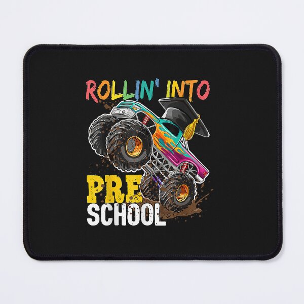 Item preview, Boys Monster Trucks Graduation Rollin into Preschool designed and sold by FrankIsabel.