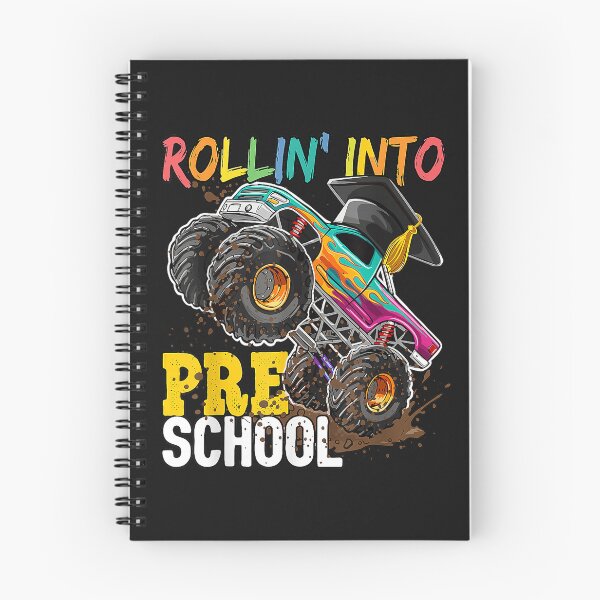 Item preview, Boys Monster Trucks Graduation Rollin into Preschool designed and sold by FrankIsabel.