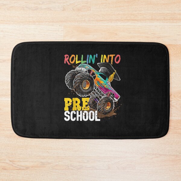 Item preview, Boys Monster Trucks Graduation Rollin into Preschool designed and sold by FrankIsabel.