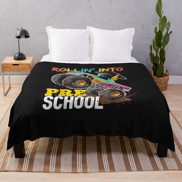 Item preview, Boys Monster Trucks Graduation Rollin into Preschool designed and sold by FrankIsabel.