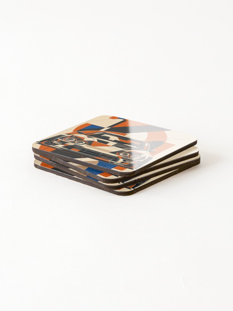 Thumbnail 4 of 5, Coasters (Set of 4), Abstract Built Integra Front View designed and sold by webdev27.