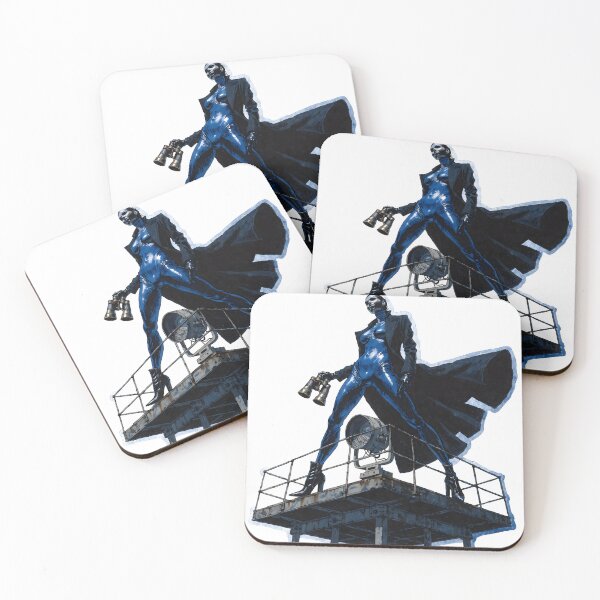 Item preview, Futuristic woman in blue suit on as isolated object designed and sold by Creative88Art.