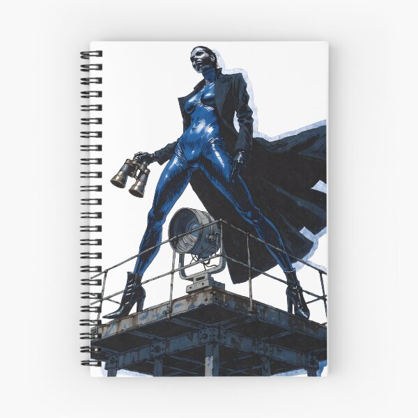Item preview, Futuristic woman in blue suit on as isolated object designed and sold by Creative88Art.