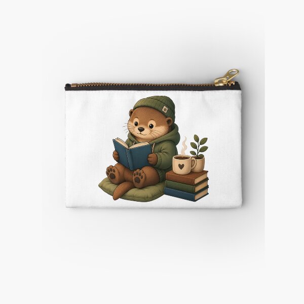 Item preview, Cute Reading Otter Cozy Book Lover designed and sold by NakottaFashion.