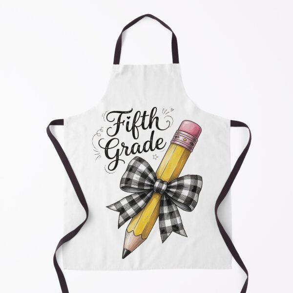 Item preview, Back to School Hello Fifth Grade Teacher Coquette Pencil Bow designed and sold by CF_VintageDesign.