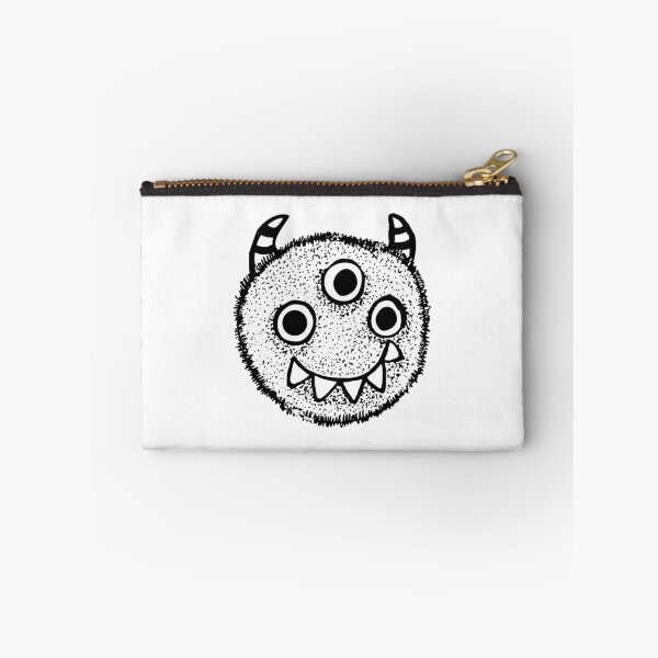 Item preview, Cute Fluffy Monster Black And White Three Eyed Illustration designed and sold by NAPOLS.