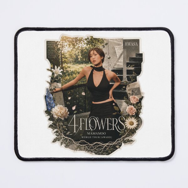 Item preview, MAMAMOO Hwasa 4 Flowers vintage scrapbooking sticker designed and sold by Valereekmerch.