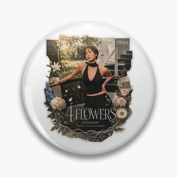Item preview, MAMAMOO Hwasa 4 Flowers vintage scrapbooking sticker designed and sold by Valereekmerch.