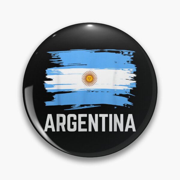 Item preview, Argentina Brush Flag Vintage Patriotic Graphic Shirt designed and sold by BlitCrankMath.