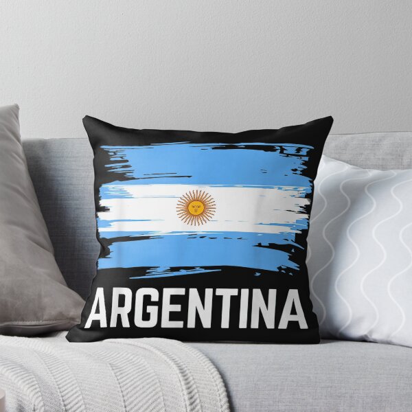 Item preview, Argentina Brush Flag Vintage Patriotic Graphic Shirt designed and sold by BlitCrankMath.