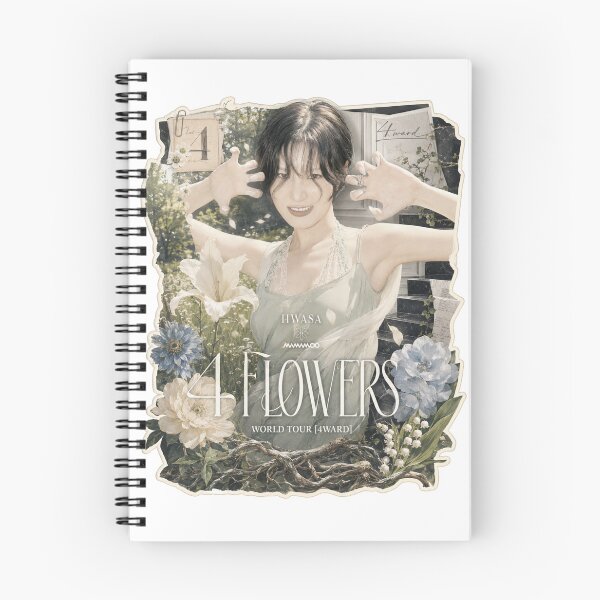 Item preview, MAMAMOO Hwasa 4 Flowers tour poster with botanical frame designed and sold by Valereekmerch.