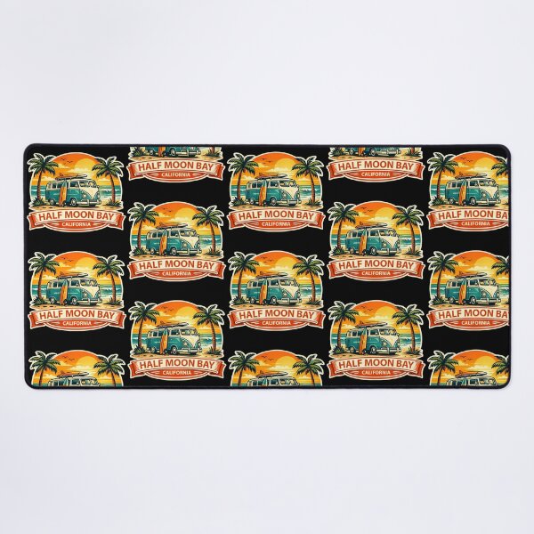 Item preview, Half Moon Bay California Surf Van designed and sold by getpressedshirt.
