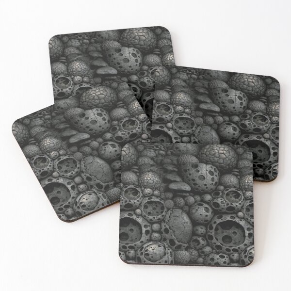 Item preview, Dark Grey Organic Cellular Crater Texture designed and sold by Piotrek0001.