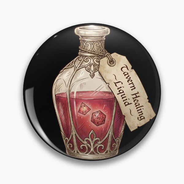Item preview, Vintage Potion Bottle Tavern Healing Liquid Polyhedral Dice TTRPG designed and sold by WorldShop17.
