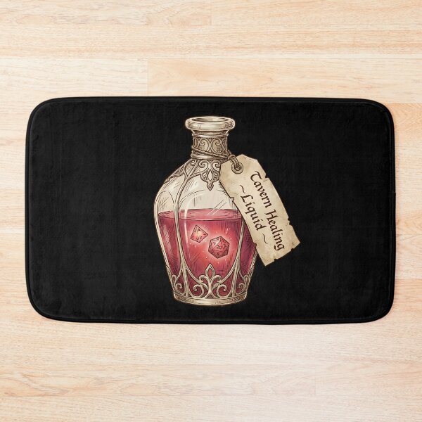 Item preview, Vintage Potion Bottle Tavern Healing Liquid Polyhedral Dice TTRPG designed and sold by WorldShop17.