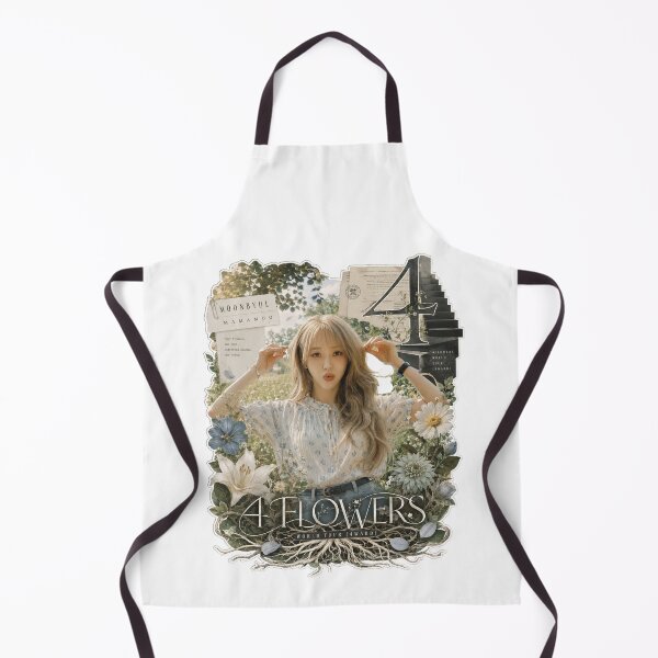 Item preview, MAMAMOO Moonbyul 4 Flowers vintage botanical collage art designed and sold by Valereekmerch.
