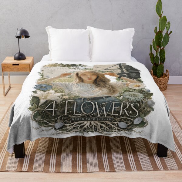 Item preview, MAMAMOO Moonbyul 4 Flowers vintage botanical collage art designed and sold by Valereekmerch.