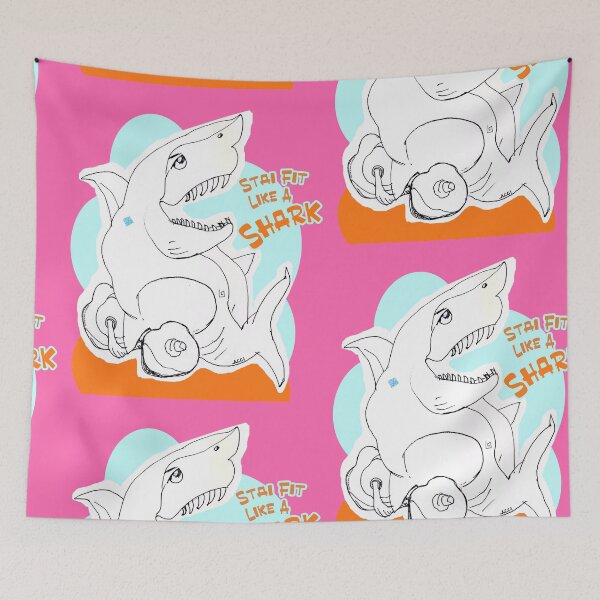 Item preview, Stay Fit like A Shark (Drawing by ACCI)  designed and sold by VanyssaGraphics.