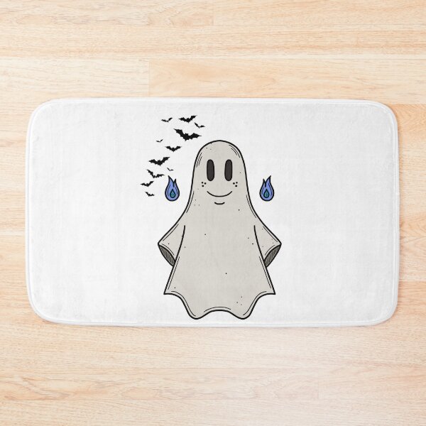 Item preview, Cute Kawaii Ghost with Blue Flames Halloween Design designed and sold by     Sela Art .