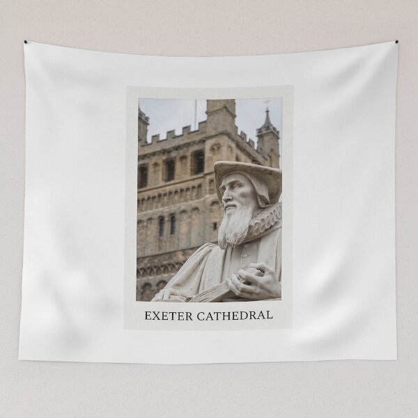 Item preview, Richard Hooker Statue and Exeter Cathedral, Devon designed and sold by paolo amiotti.