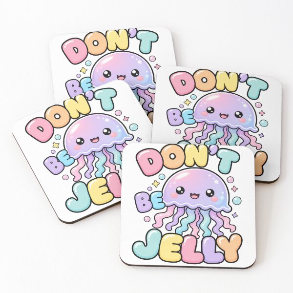 Item preview, Don't Be Jelly Cute Kawaii Jellyfish designed and sold by BoosterShop.