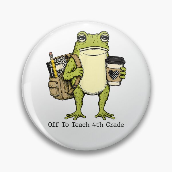 Item preview, Off To Teach 4th Grade designed and sold by CharmiA Fox.