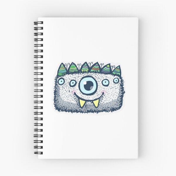 Item preview, Fluffy Monster Cute Blue Striped Tooth Grin Cartoon designed and sold by NAPOLS.