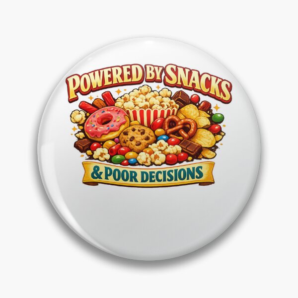Item preview, Powered By Snacks – Minimal Embroidery Style Food Humor Cap Design designed and sold by Lunaraluxy.