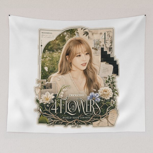 Item preview, Moonbyul MAMAMOO 4 Flowers tour garden visual art designed and sold by Valereekmerch.