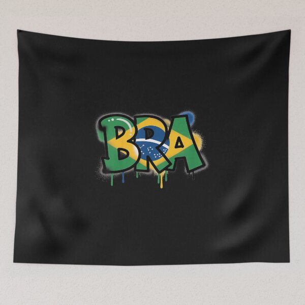 Item preview, Brazil Flag Brasil Brazilian Pride Street Art designed and sold by FrankIsabel.
