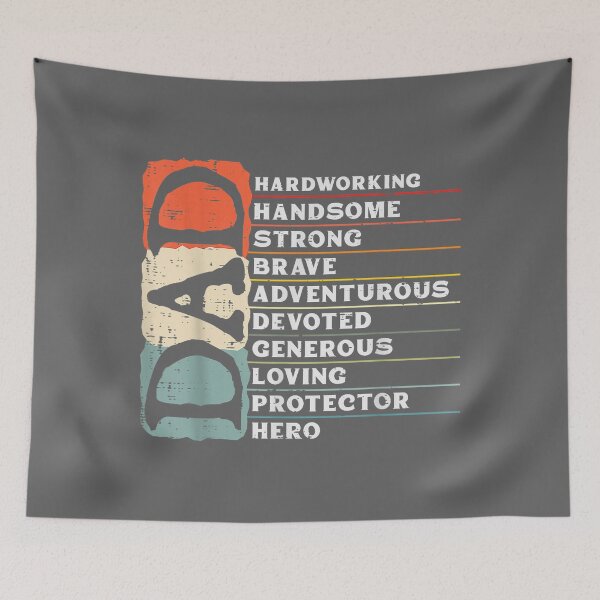 Item preview, Dad Hardworking Handsome Strong Hero Fathers Day Papa Daddy designed and sold by KristineLi.