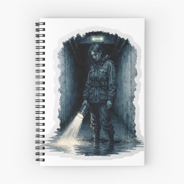 Item preview, Woman holding flashlight in dark as cut out PNG designed and sold by Creative88Art.