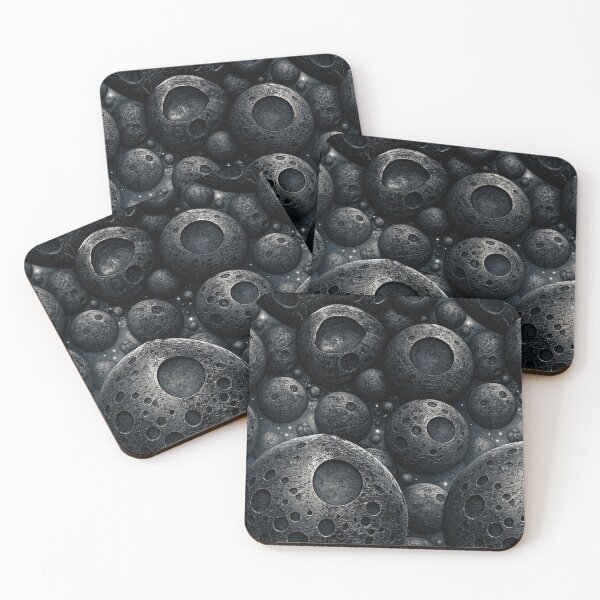Item preview, Grey Cosmic Nebula Crater Surface Pattern designed and sold by Piotrek0001.