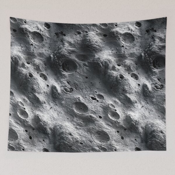 Item preview, Diagonal Grey Planetary Crater Abstract Art designed and sold by Piotrek0001.