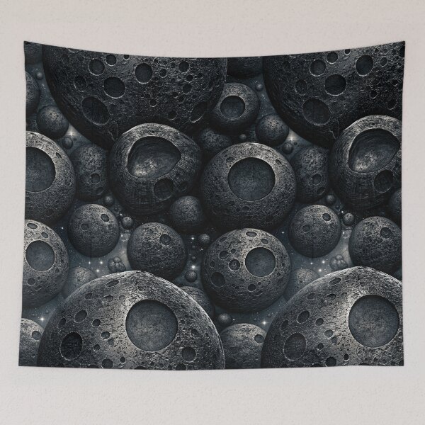 Item preview, Grey Cosmic Nebula Crater Surface Pattern designed and sold by Piotrek0001.