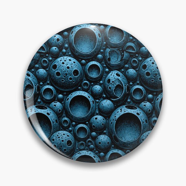 Item preview, Vibrant Blue Bioluminescent Cellular Texture Art designed and sold by Piotrek0001.