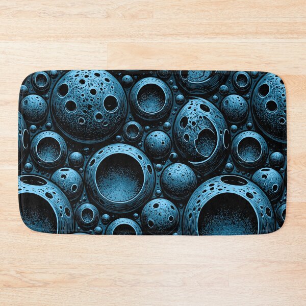 Item preview, Vibrant Blue Bioluminescent Cellular Texture Art designed and sold by Piotrek0001.