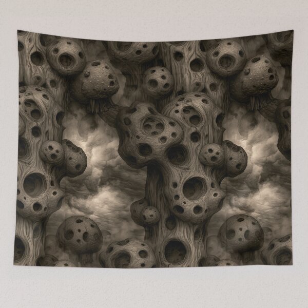 Item preview, Aged Sepia Organic Porous Stone Abstract designed and sold by Piotrek0001.