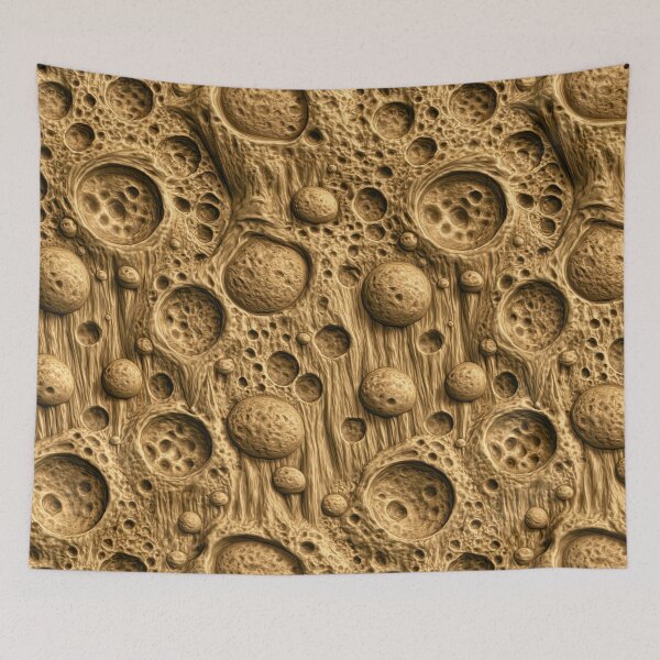 Item preview, Golden Sandstone Lunar Crater Abstract Pattern designed and sold by Piotrek0001.