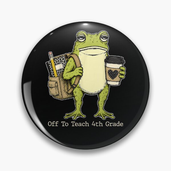 Item preview, Off To Teach 4th Grade designed and sold by CharmiA Fox.