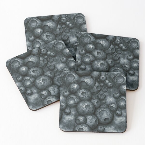 Item preview, Steel Blue Spherical Cellular Abstract Art designed and sold by Piotrek0001.