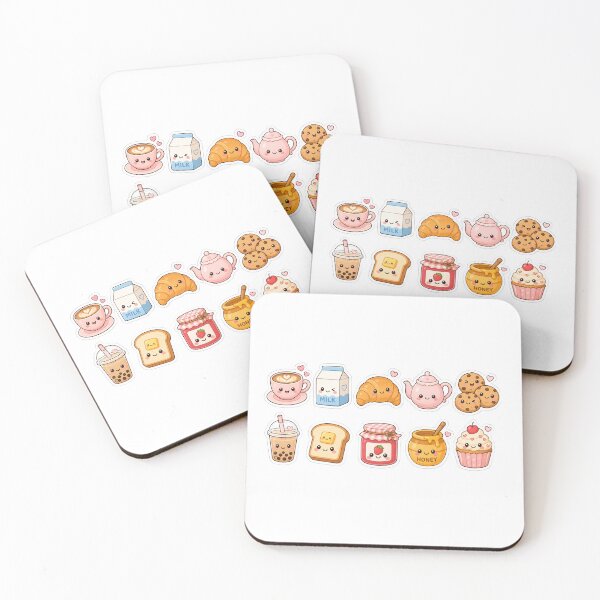 Item preview, Cute Kawaii Cozy Café Sticker Sheet designed and sold by ASTROVIA .