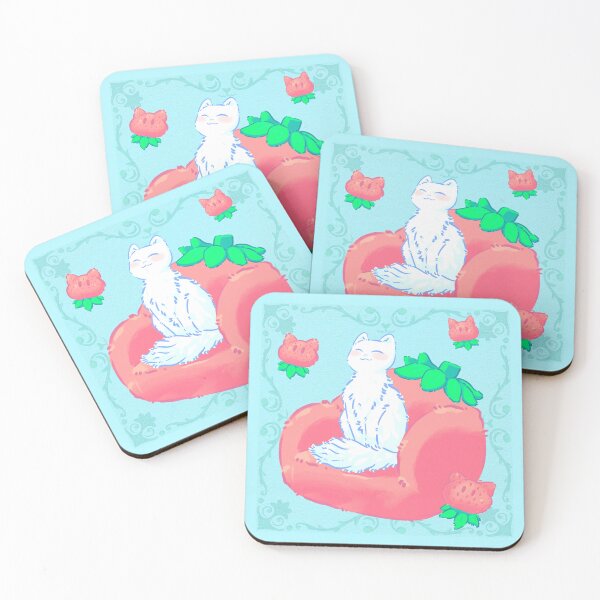 Item preview, Cat Dreams of Strawberries designed and sold by ellieoxenfree.