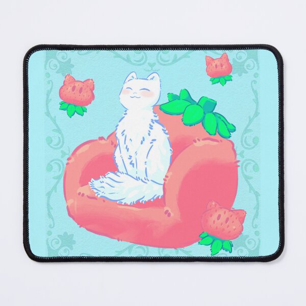 Item preview, Cat Dreams of Strawberries designed and sold by ellieoxenfree.