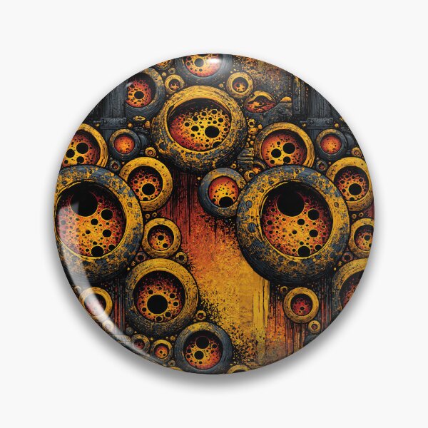 Item preview, Yellow Crustacean Organic Cell Pattern Art designed and sold by Piotrek0001.