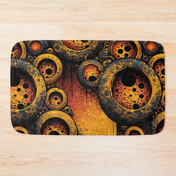 Item preview, Yellow Crustacean Organic Cell Pattern Art designed and sold by Piotrek0001.